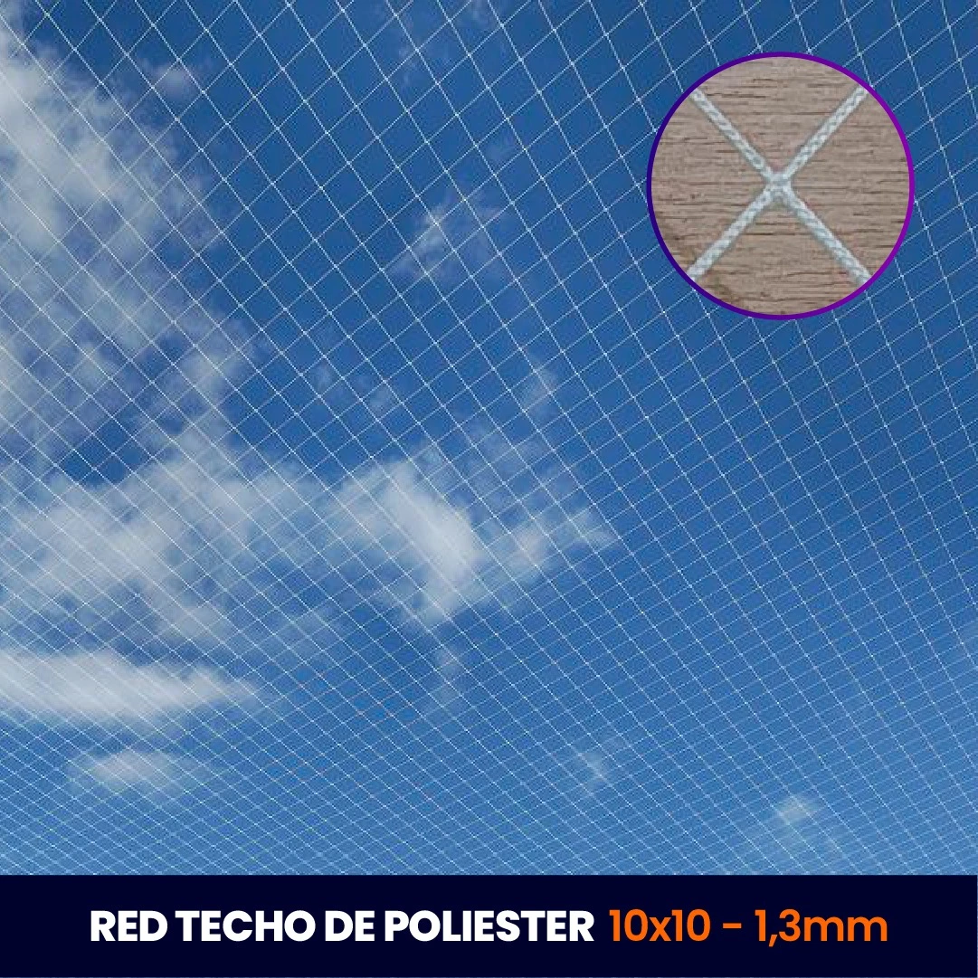 Red Poliester - 10x10 - 1.3mm - Blanco - 1m²